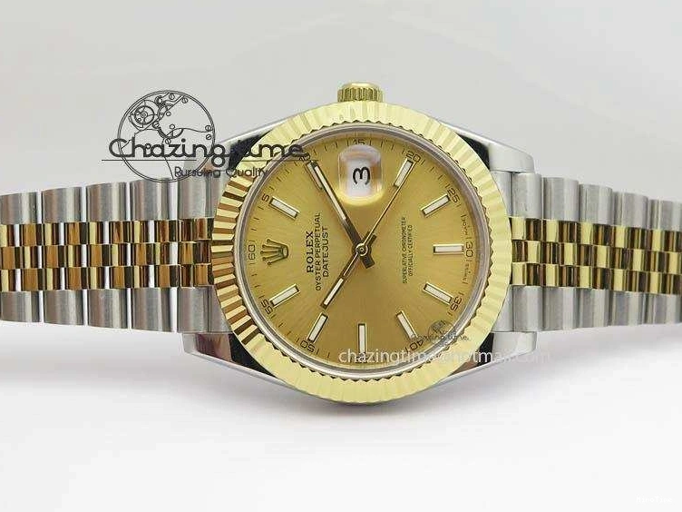 MiroTime 0115 DateJust II 41mm SS YG BP Maker Best Edition Gold Dial On New Version Jubilee Bracelet A Premium 3603